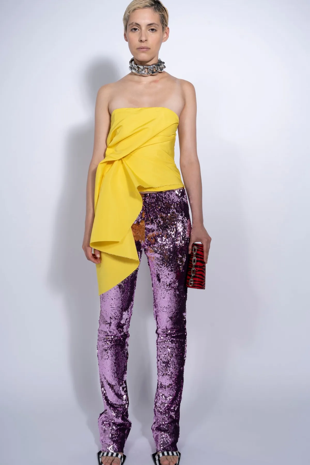 Women Marques ' Almeida SEQUINS BOOTCUT TROUSERS