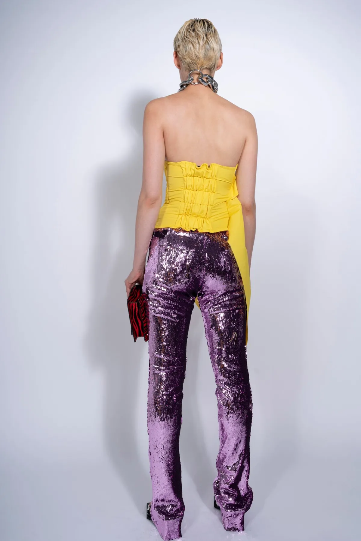 Women Marques ' Almeida SEQUINS BOOTCUT TROUSERS