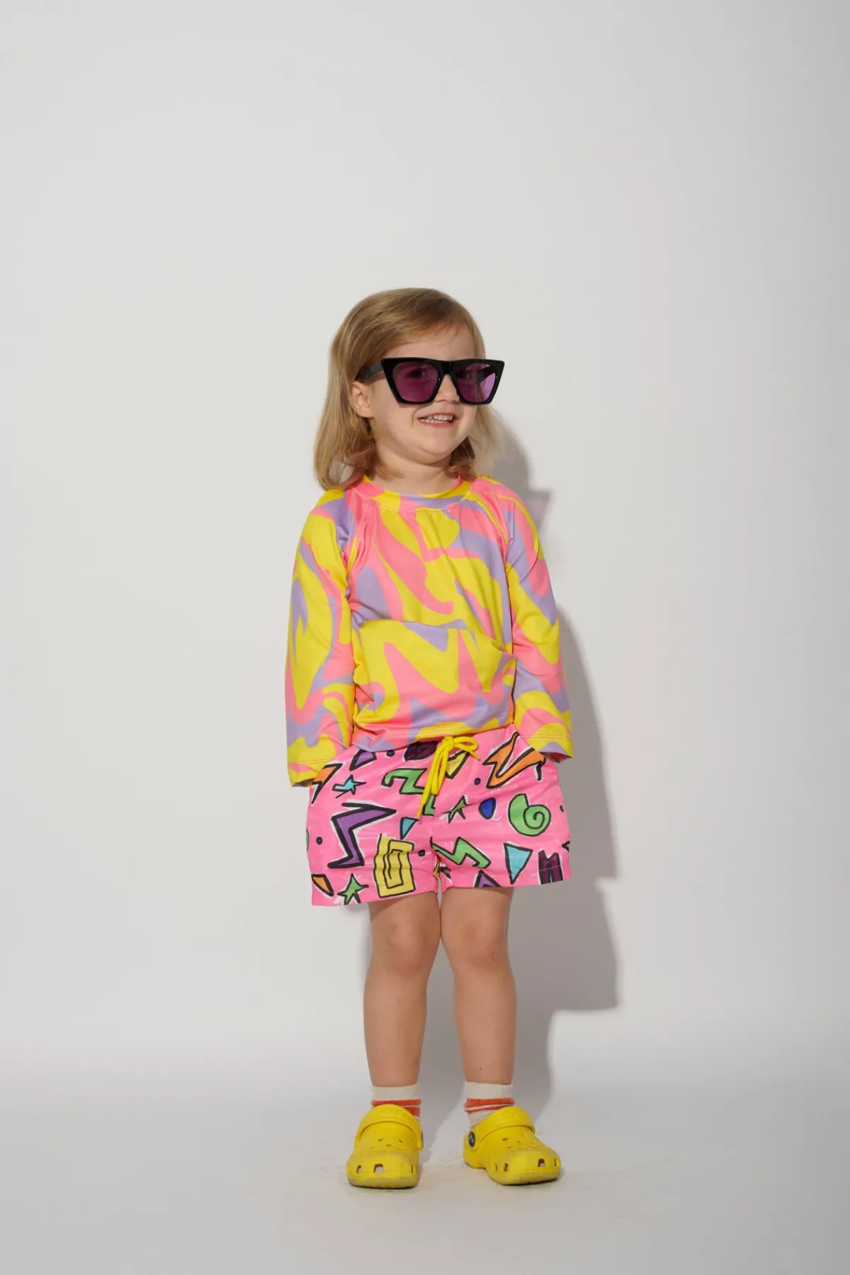 Kids Marques ' Almeida SQUIGGLE PRINT SWIM SHORT