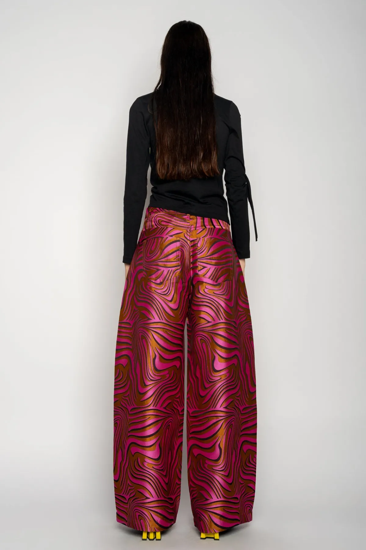 Women Marques ' Almeida ZEBRA BROCADE BOYFRIEND TROUSERS