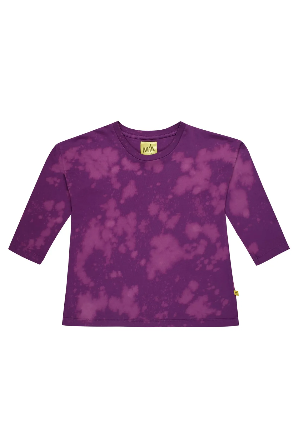 Kids Marques ' Almeida PURPLE AND SPLATTERED LONG SLEEVE TOP