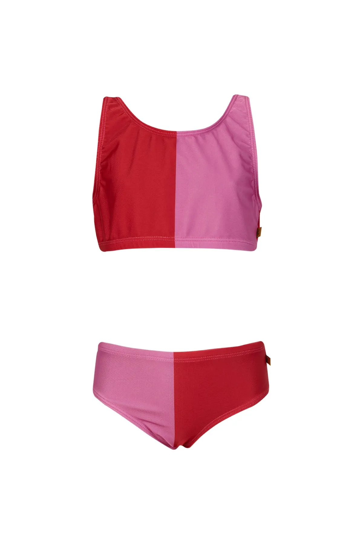 Kids Marques ' Almeida RED AND PINK SWIMWEAR BIKINI SET