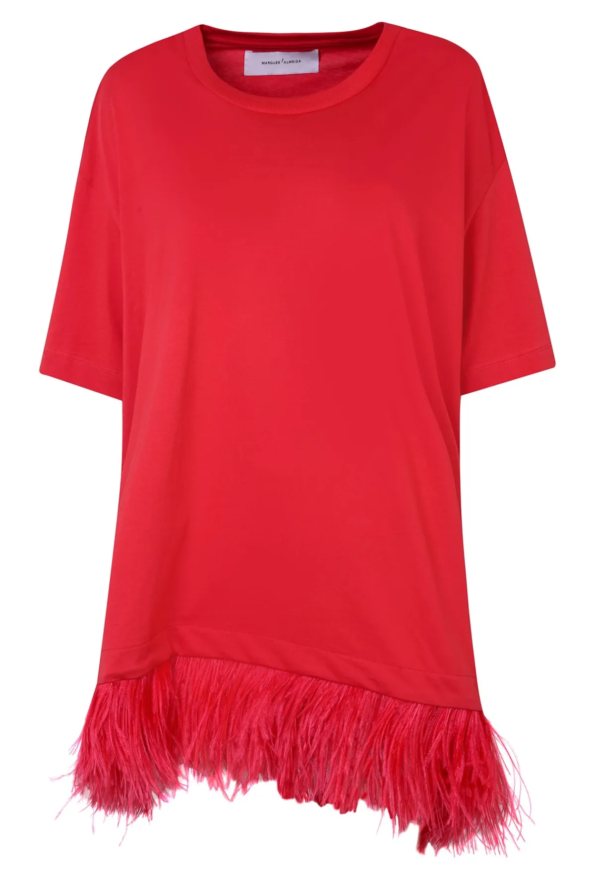 Women Marques ' Almeida FEATHER HEM T-SHIRT DRESS