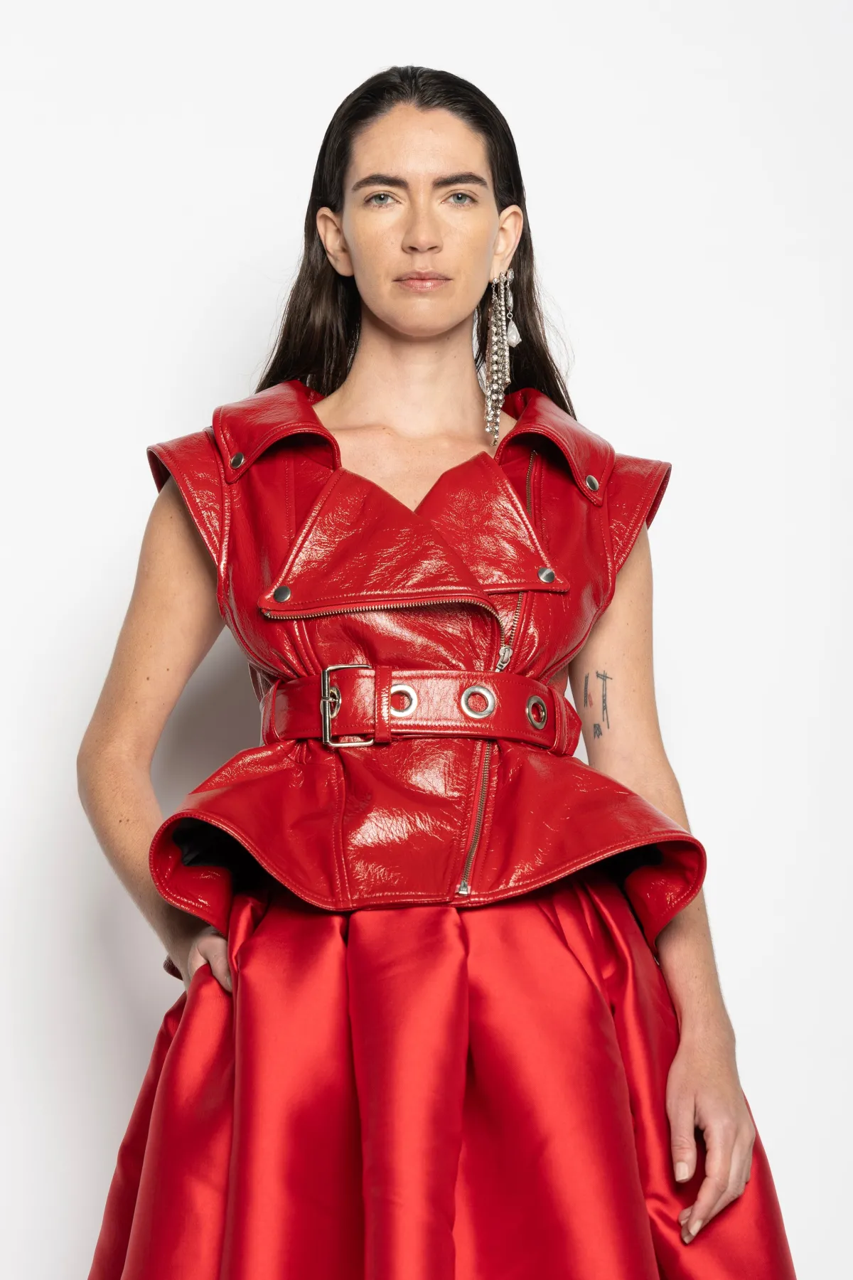 Women Marques ' Almeida LEATHER BIKER VEST