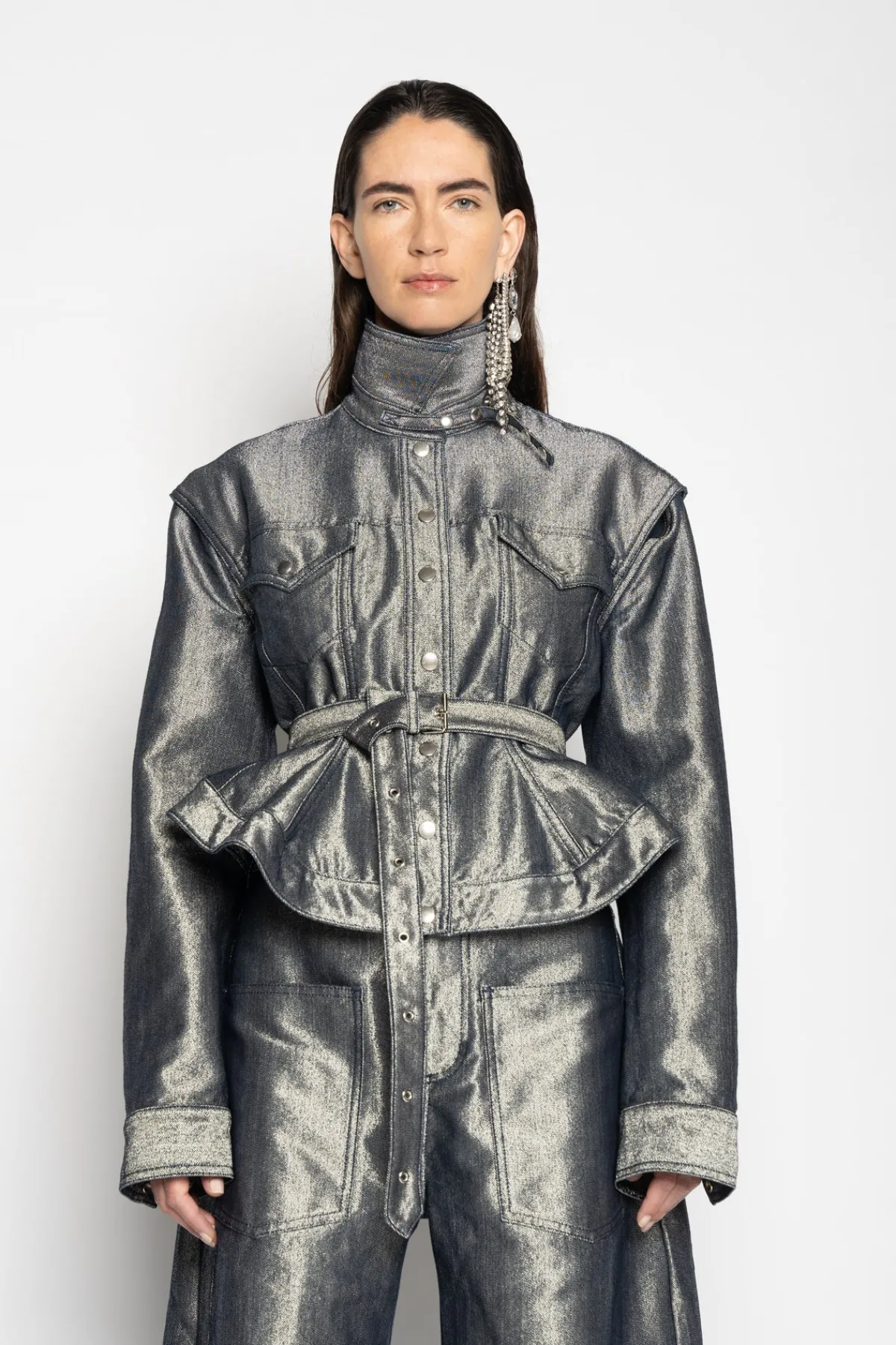 Women Marques ' Almeida DENIM BELTED JACKET AND VEST