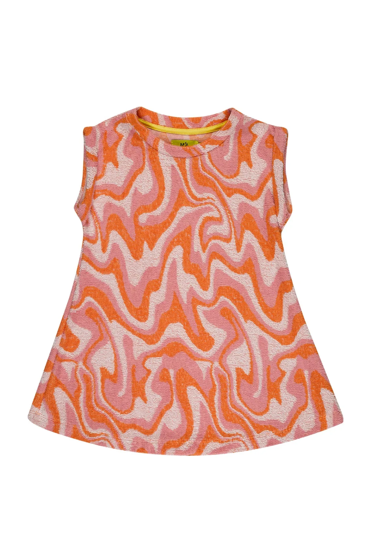 Kids Marques ' Almeida TERRY WAVY PRINT T-SHIRT DRESS