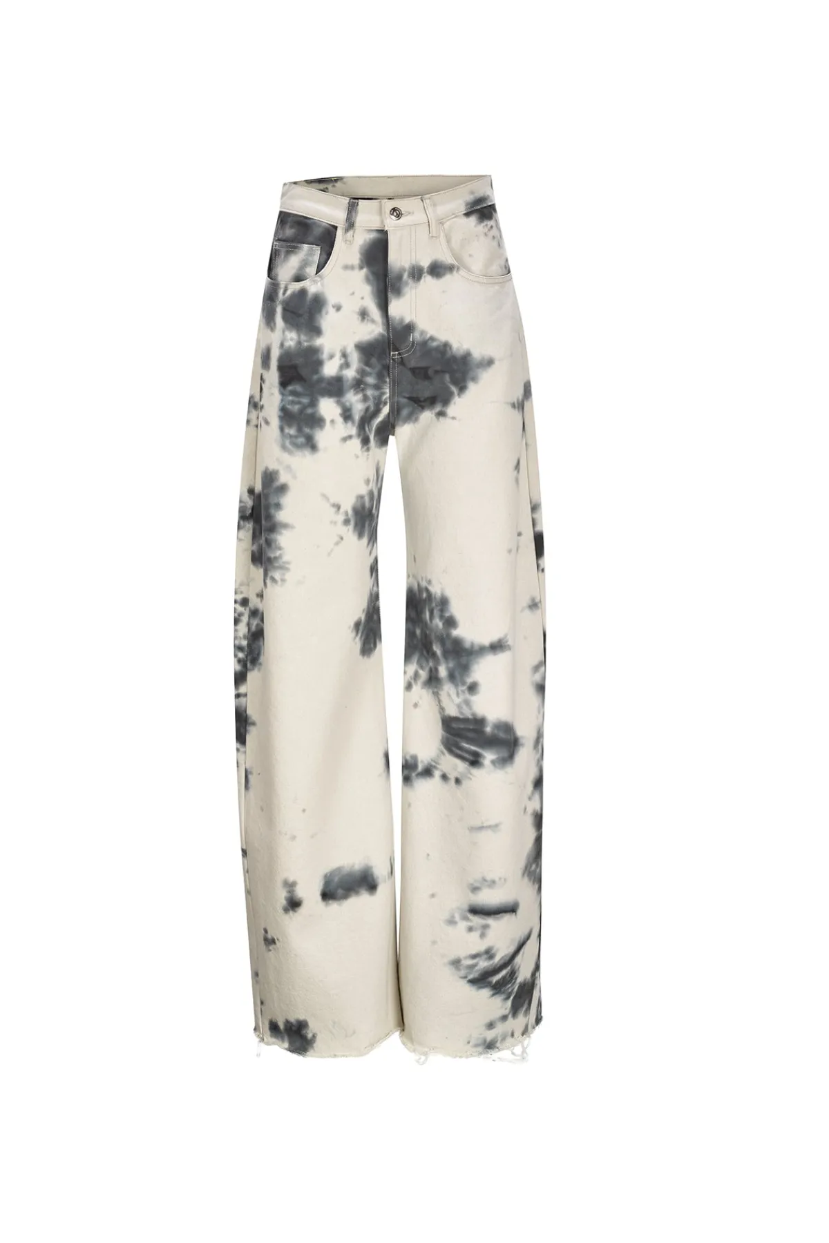 Women Marques ' Almeida TIE DYE BLACK BOYFRIEND TROUSERS