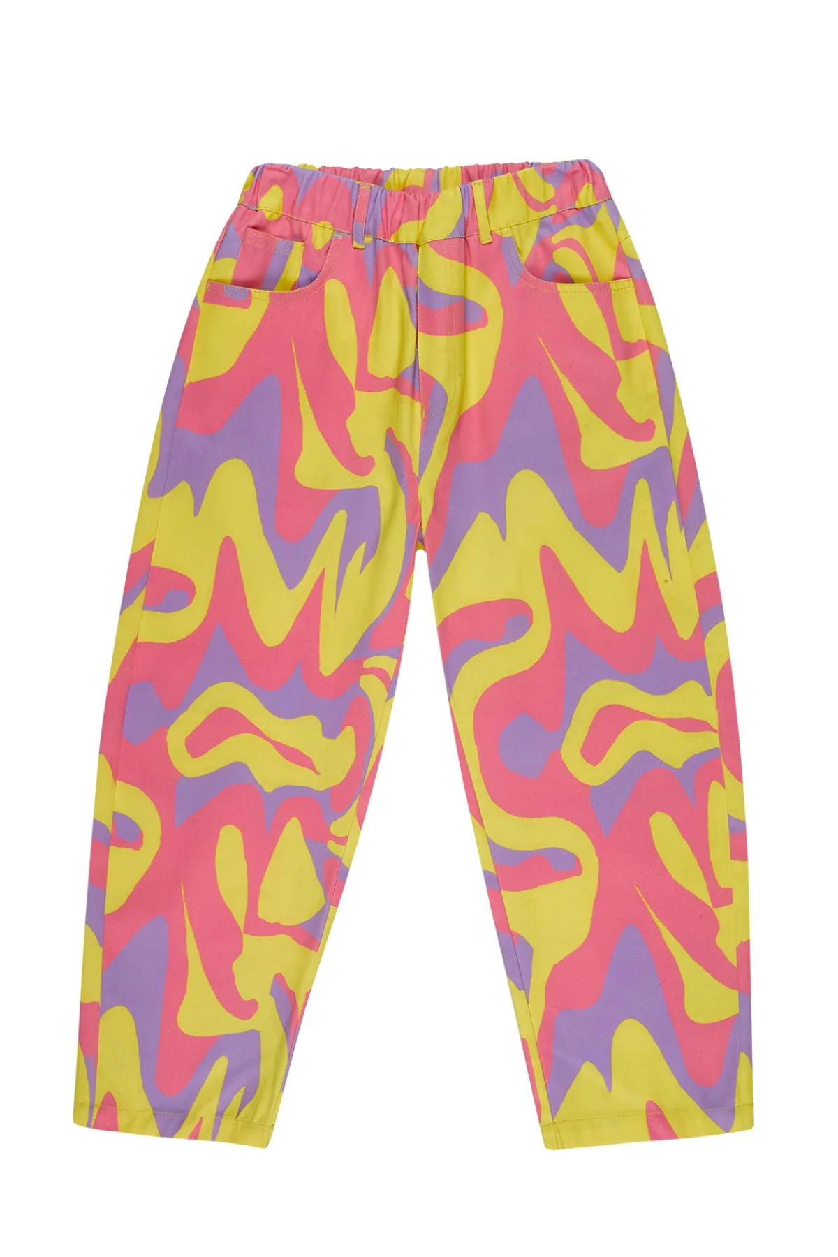 Kids Marques ' Almeida WAVY PRINT BAGGY TROUSERS