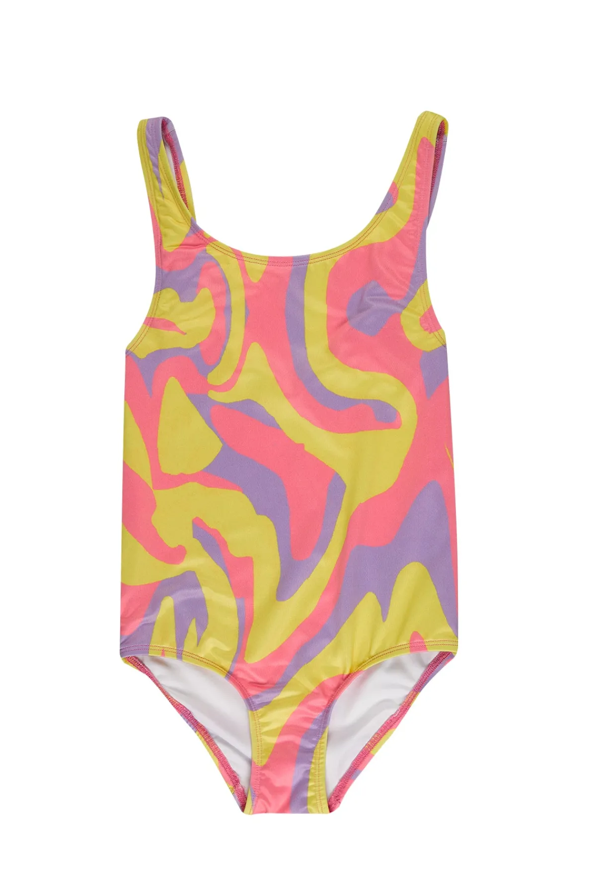 Kids Marques ' Almeida WAVY PRINT SWIMSUIT