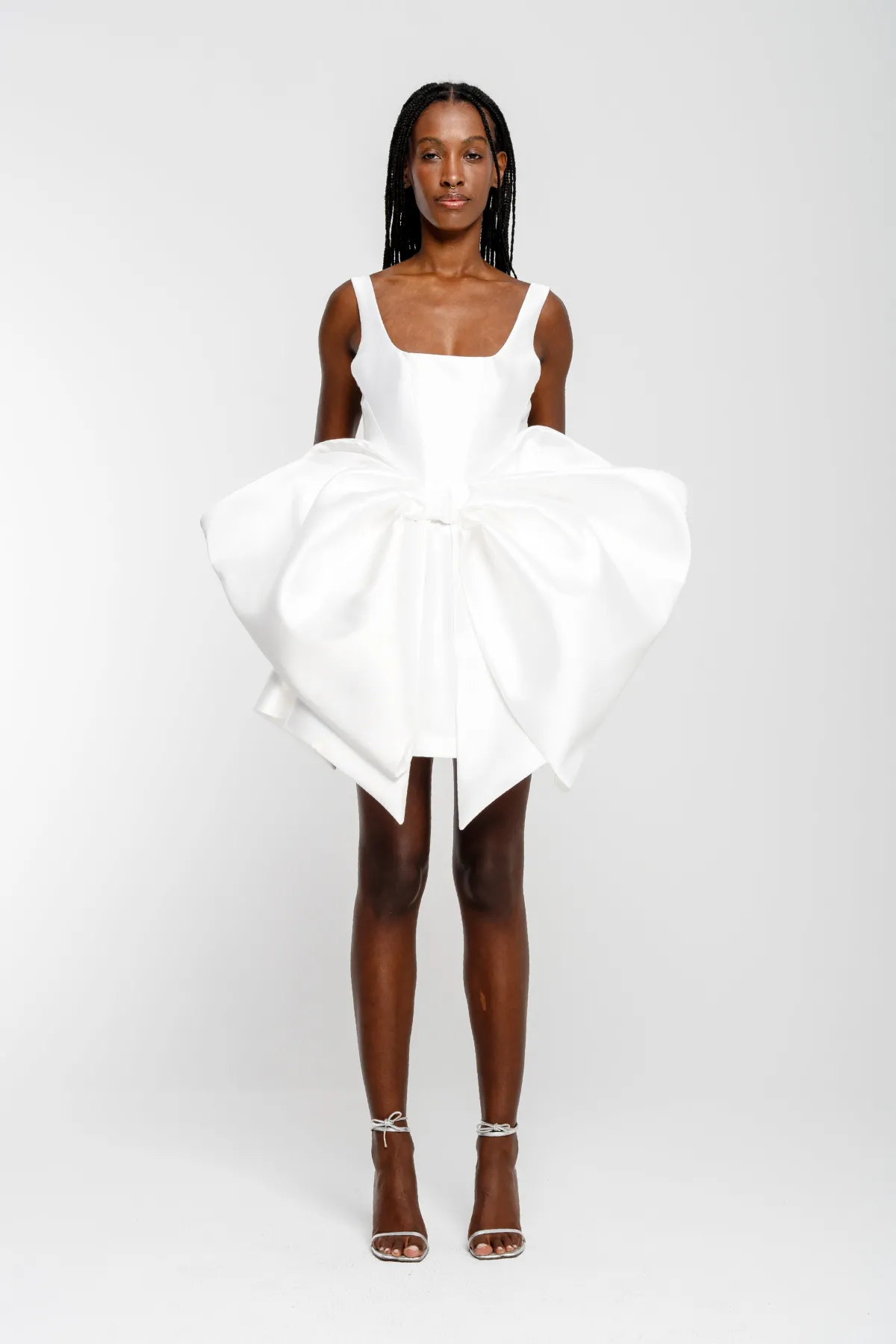 Marques ' Almeida BIG BOW MINI DRESS