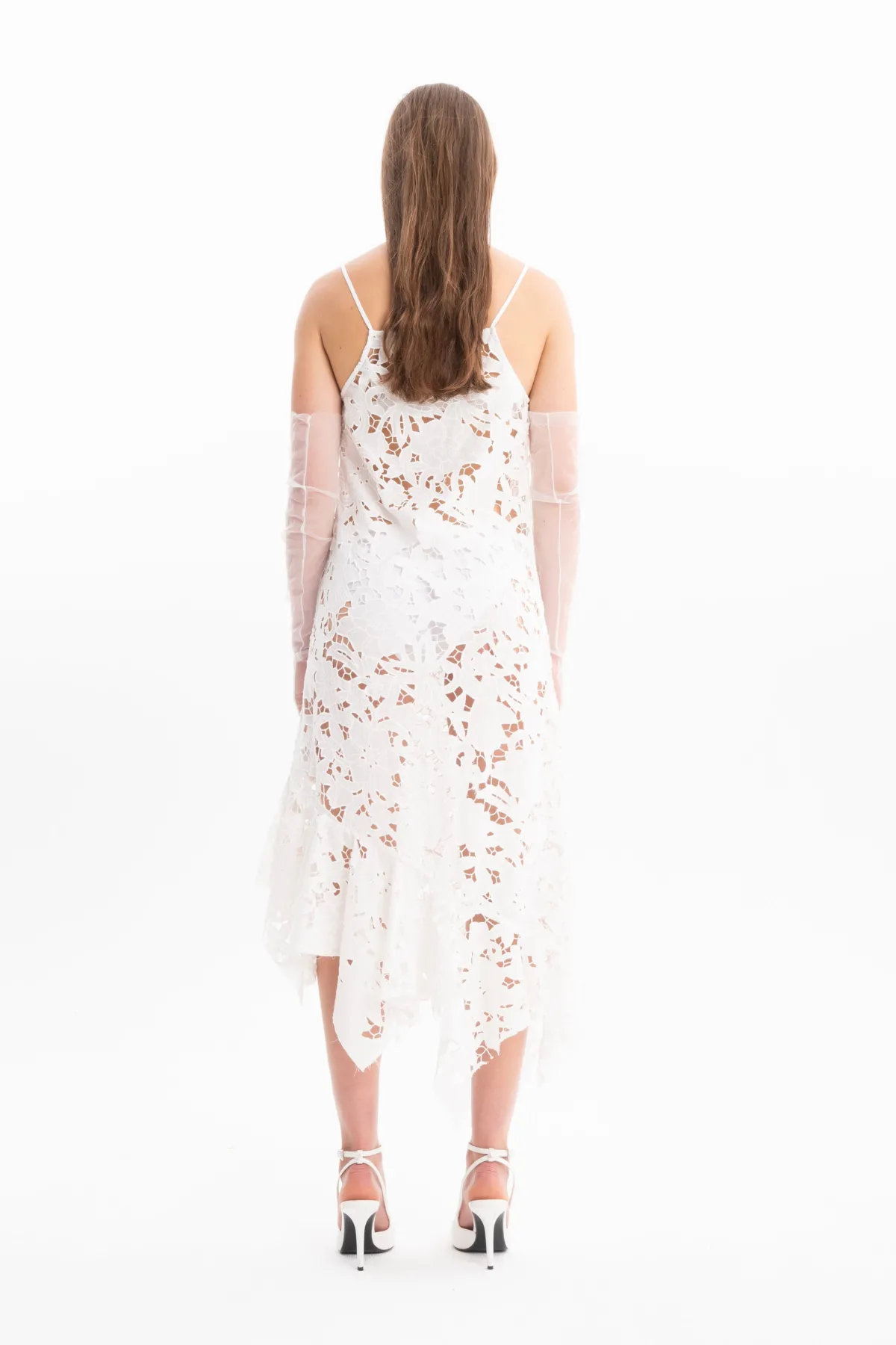 Women Marques ' Almeida EMBROIDERED STRAP DRESS WITH PEPLUM