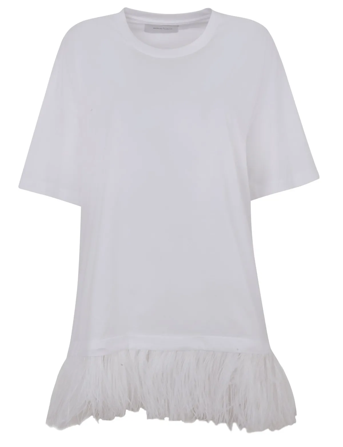 Women Marques ' Almeida FEATHER HEM T-SHIRT DRESS