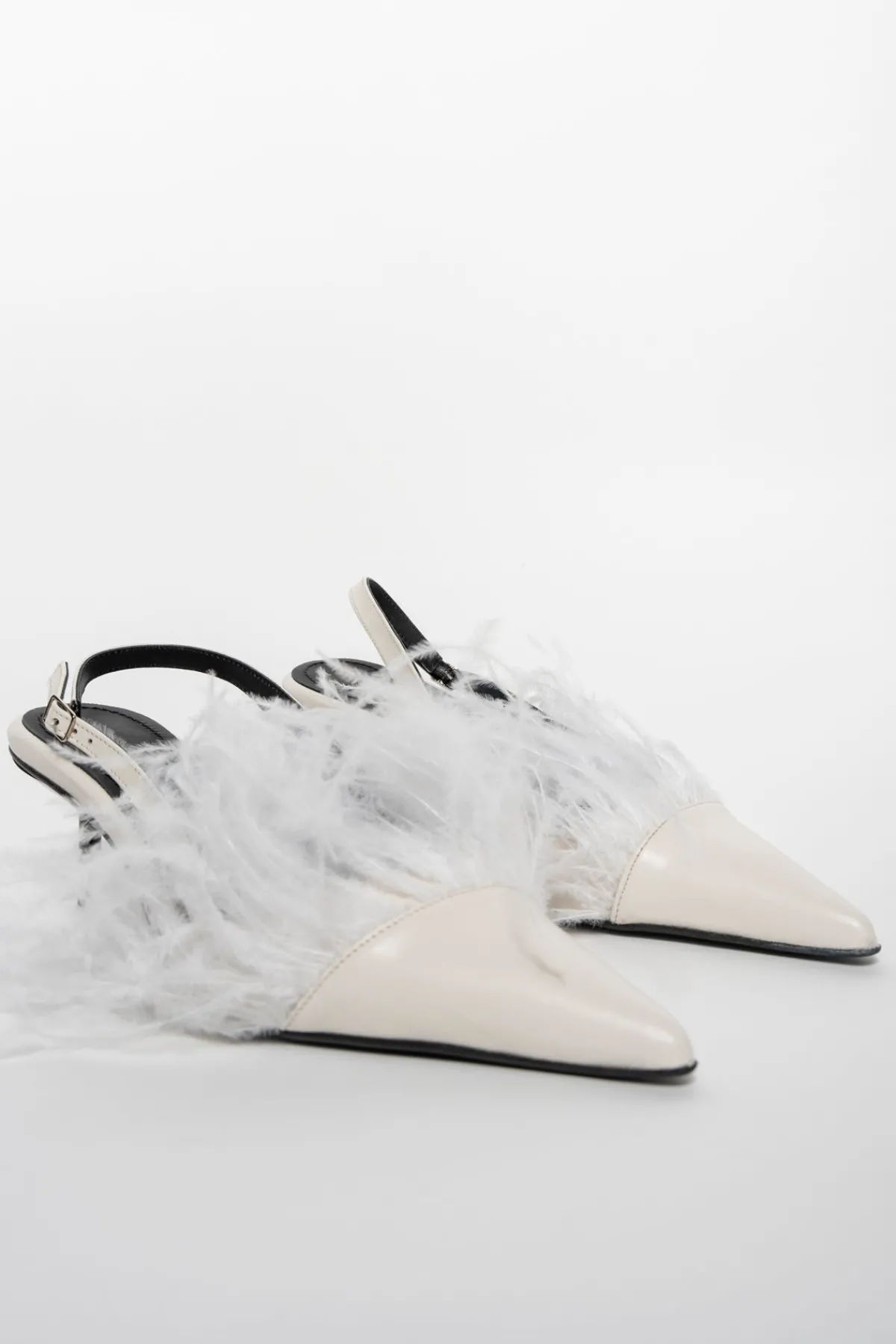 Marques ' Almeida FEATHER SLING BACKS