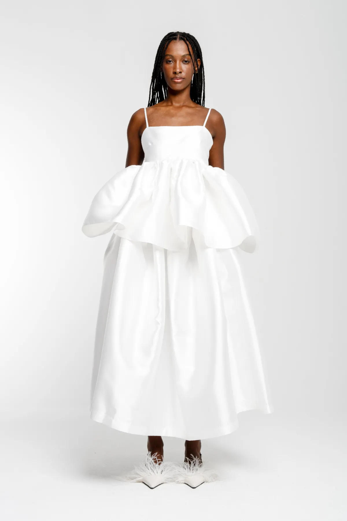 Marques ' Almeida HIGH WAIST PLEATED FULL SKIRT