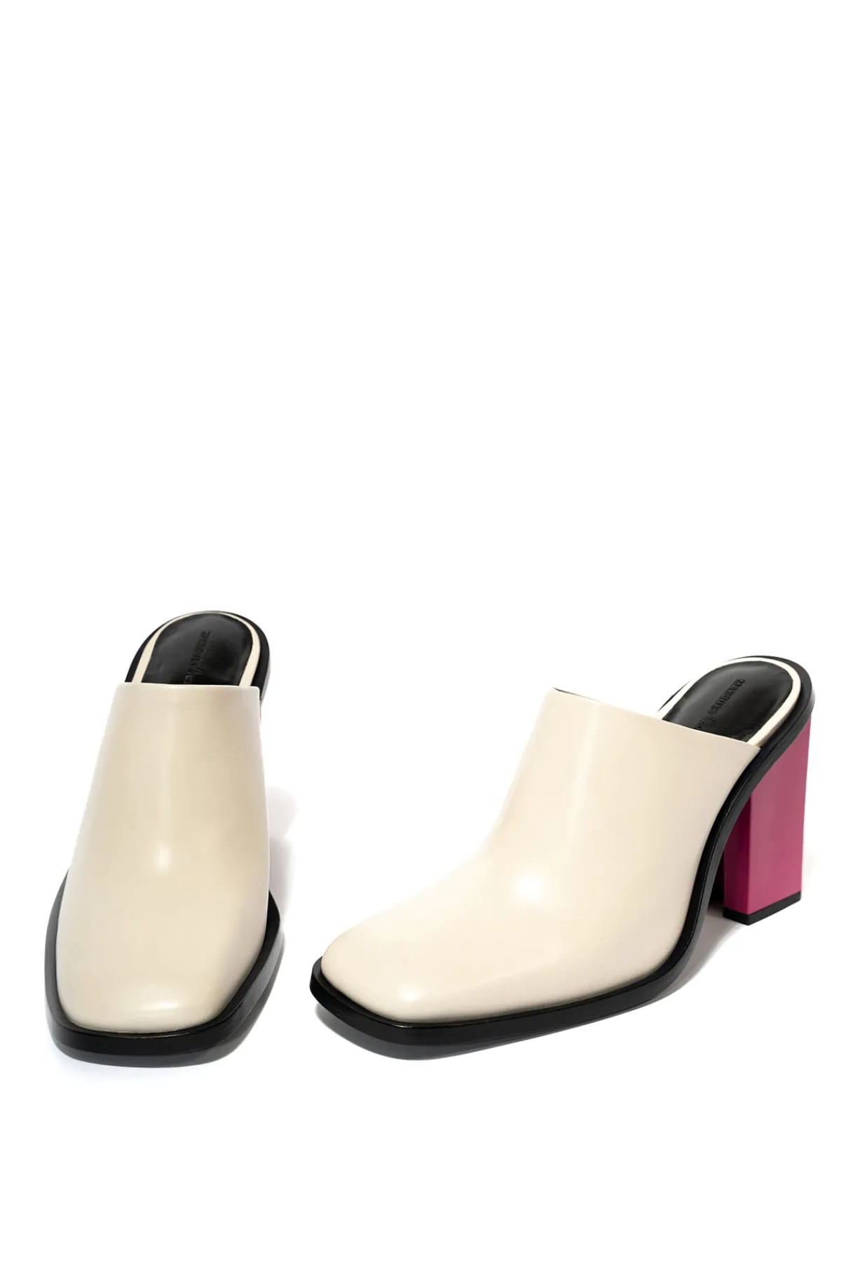 Marques ' Almeida LEATHER MULE W/ M'A HEEL