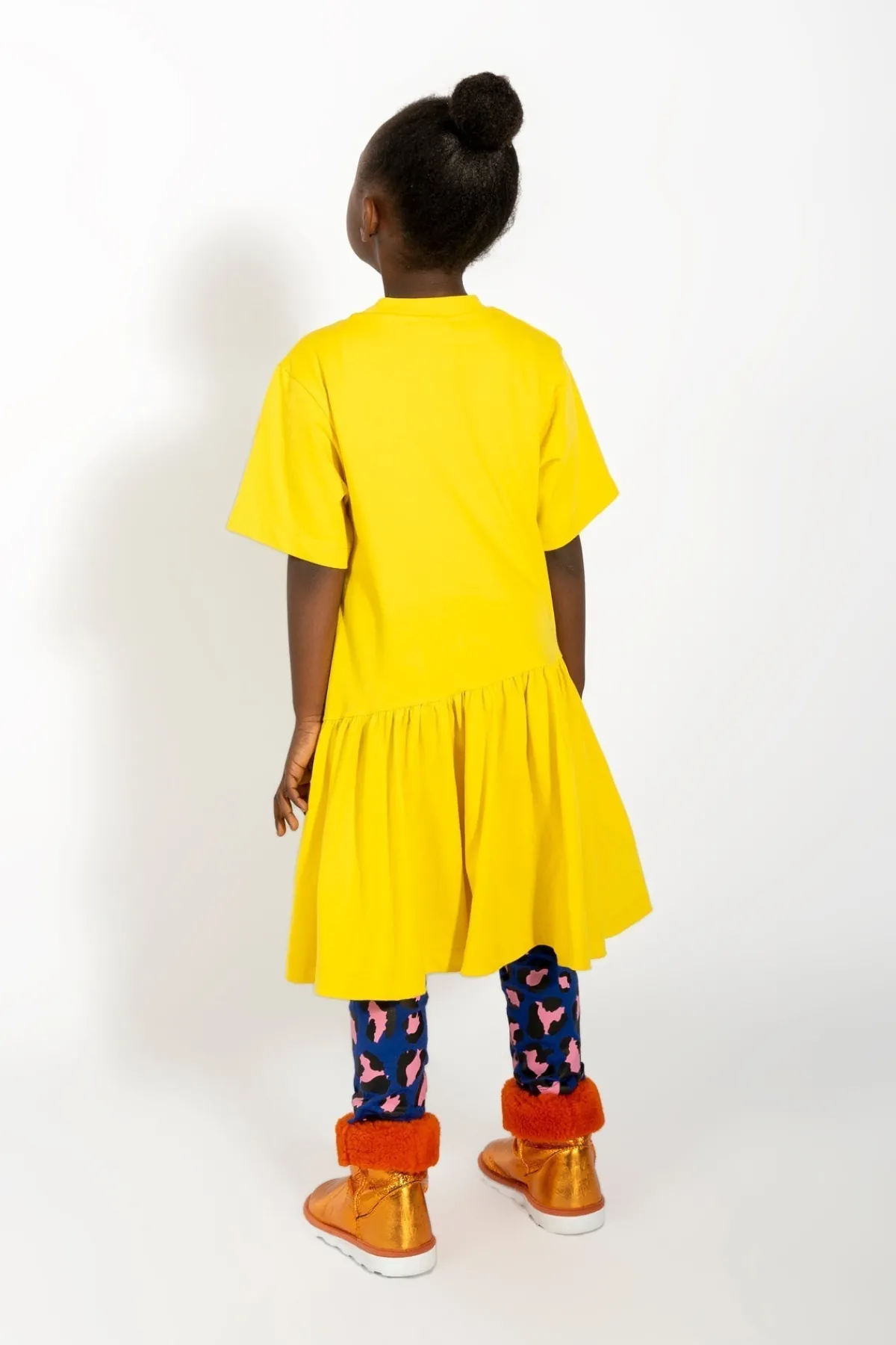 Kids Marques ' Almeida GATHERED JERSEY T-SHIRT DRESS