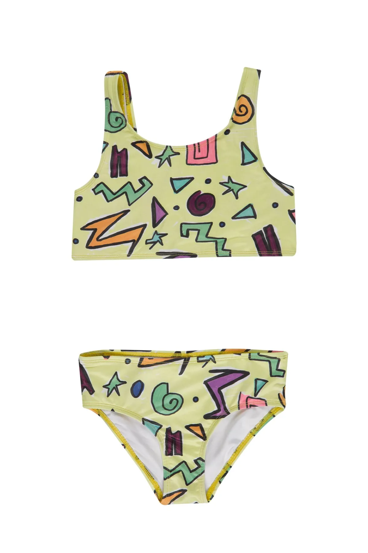 Kids Marques ' Almeida SQUIGGLE PRINT BIKINI SET